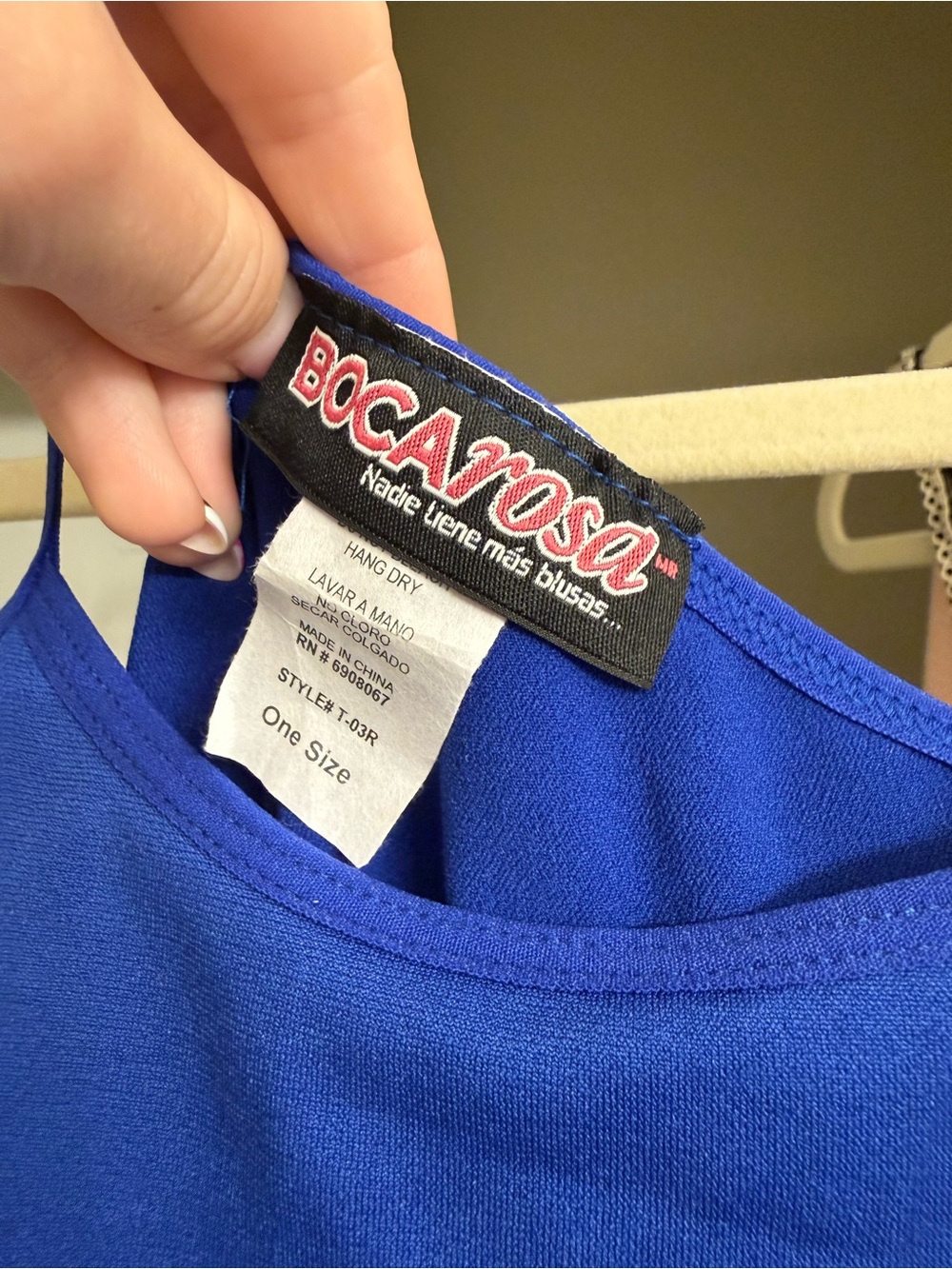 Boca Rosa Blue Tank Top - Picture 3 of 4
